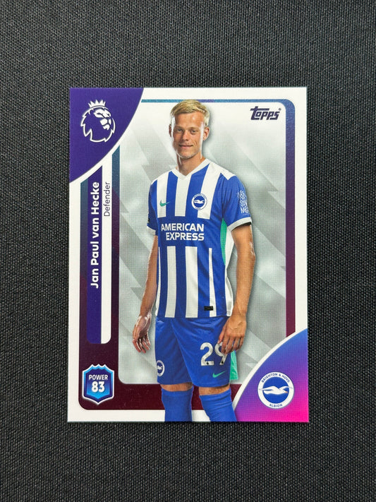 75 Jan Paul van Hecke Brighton Base - Topps Premier League 2026