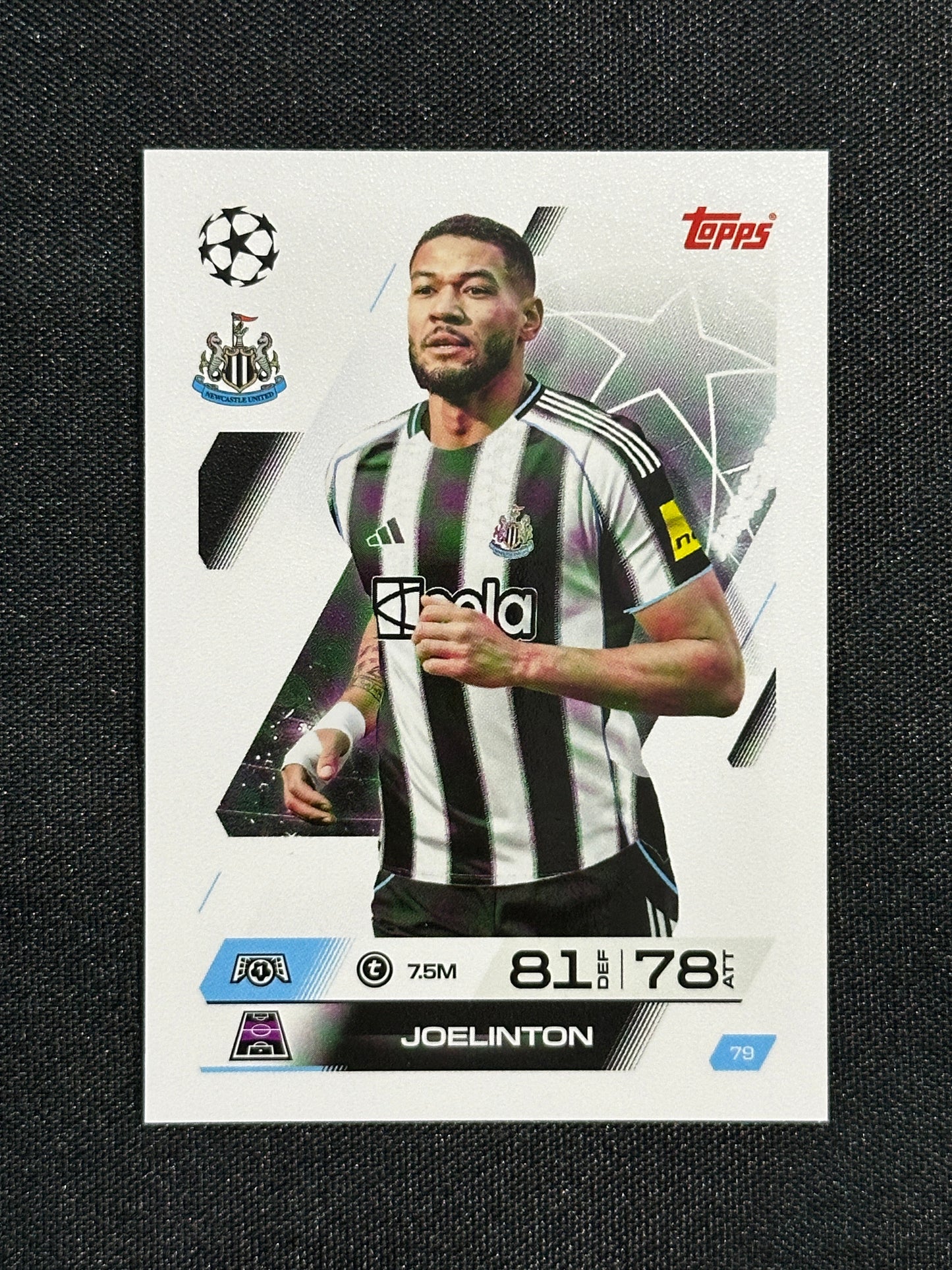 79 Joelinton Newcastle United Base - Topps Match Attax 2025/26