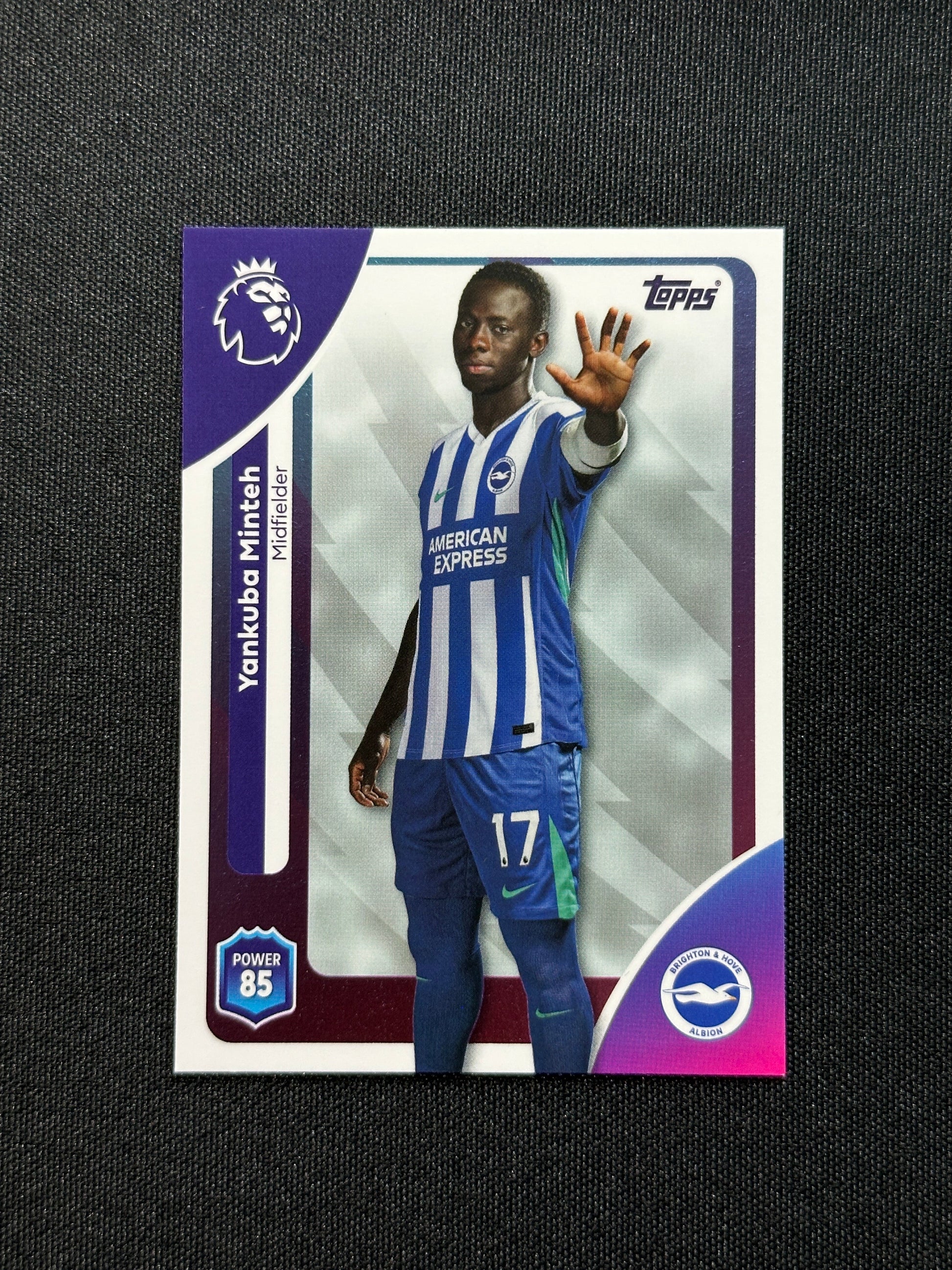 79 Yankuba Minteh Brighton Base - Topps Premier League 2026