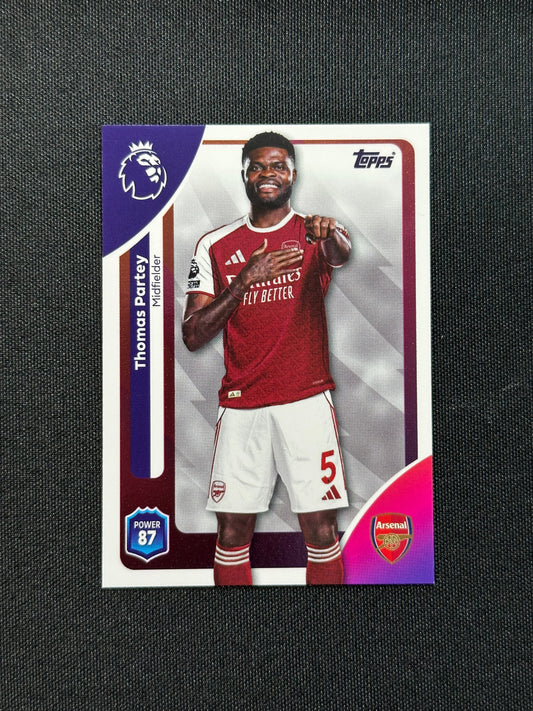 7 Thomas Partey Arsenal Base - Topps Premier League 2026