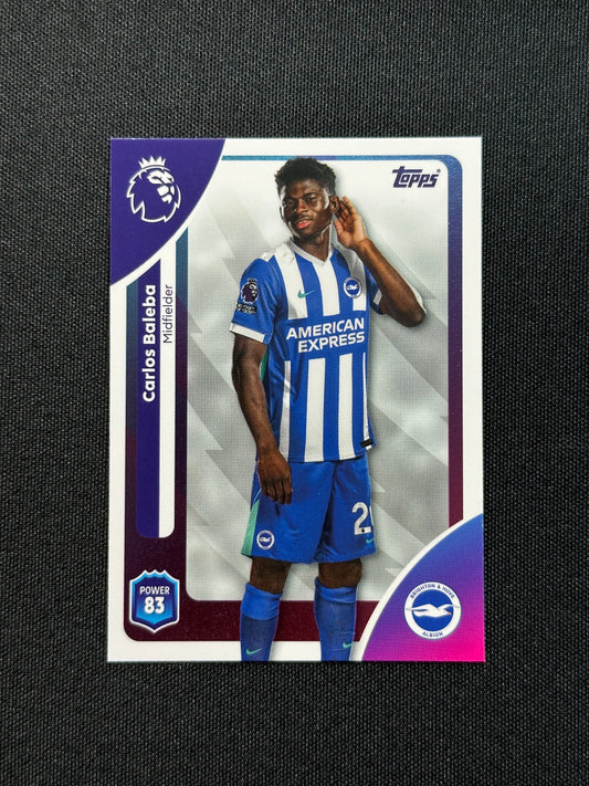 80 Carlos Baleba Brighton Base - Topps Premier League 2026
