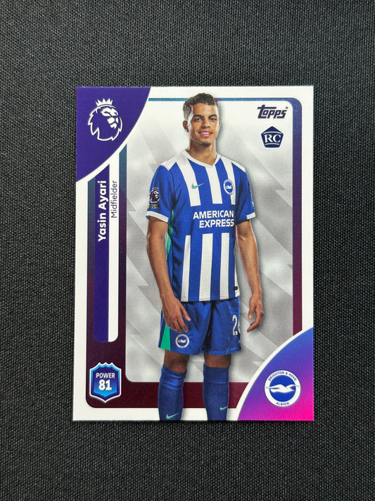 82 Yasin Ayari Brighton Base - Topps Premier League 2026