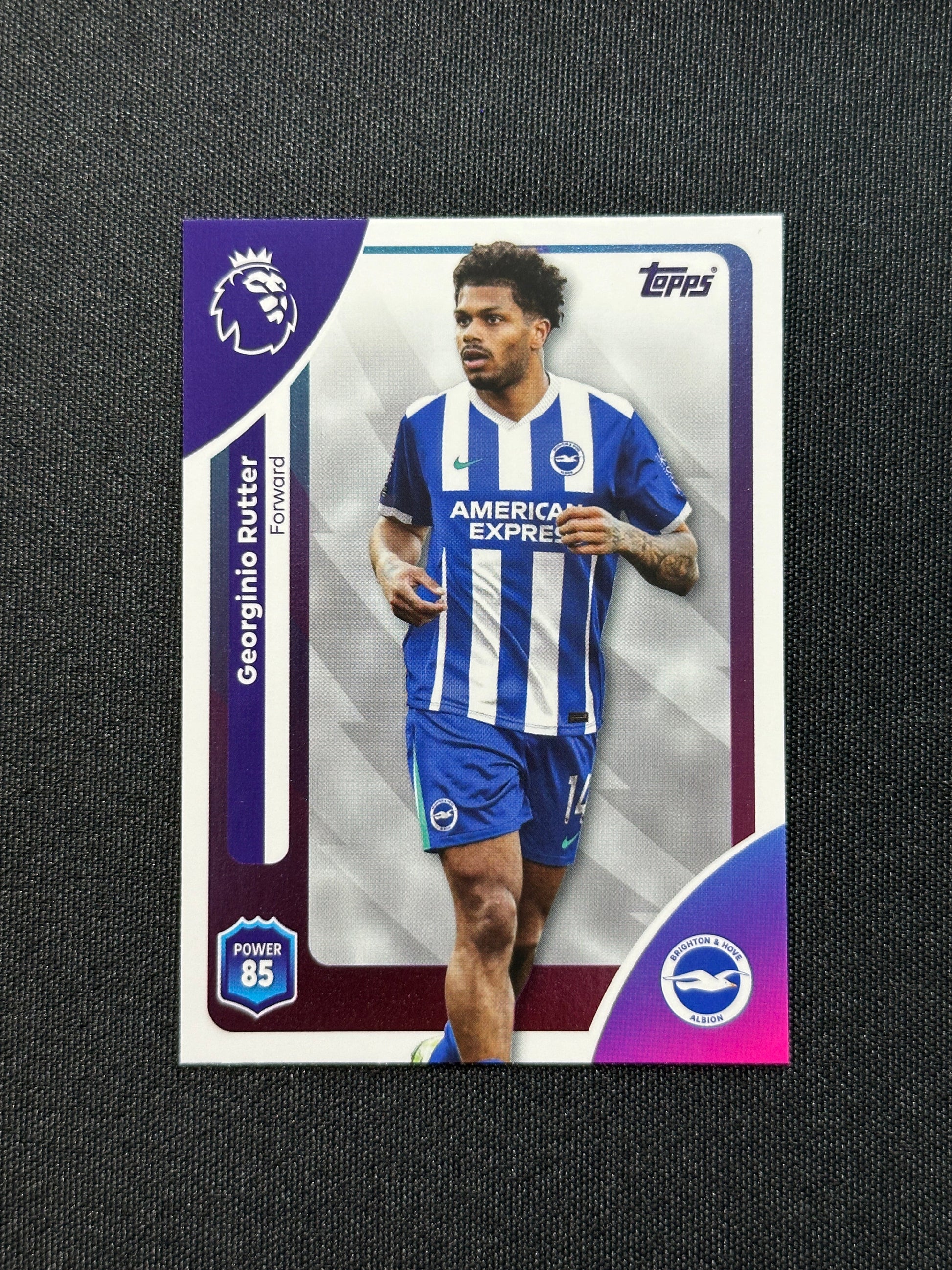 86 Georginio Rutter Brighton Base - Topps Premier League 2026