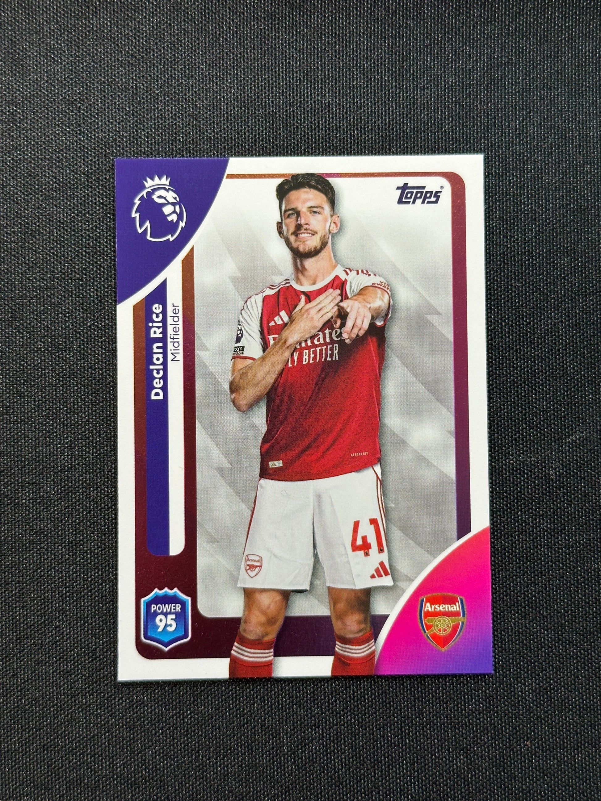 8 Declan Rice Arsenal Base - Topps Premier League 2026