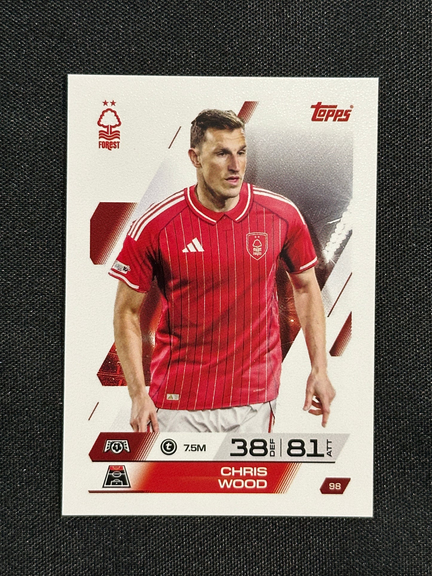 98 Chris Wood Nottingham Forest Base - Topps Match Attax 2025/26
