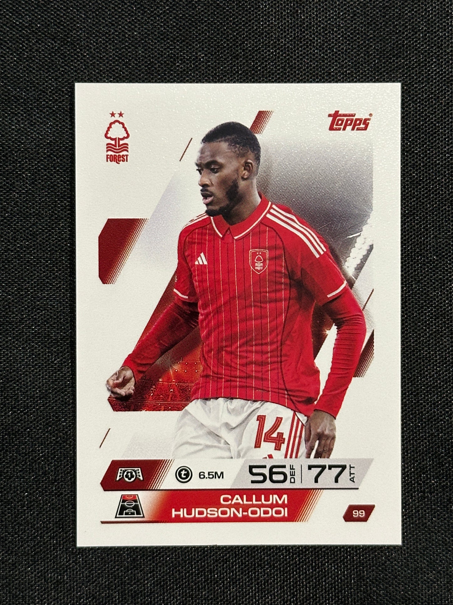 99 Callum Hudson-Ofoi Nottingham Forest Base - Topps Match Attax 2025/26