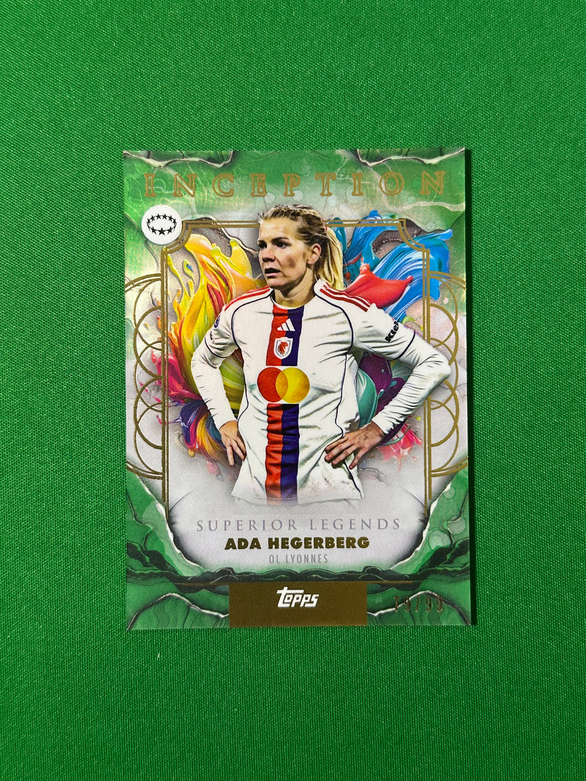 Ada Hegerberg Parallel 79/99 OL Lyonnes Topps PL Inception 2025/26 football card