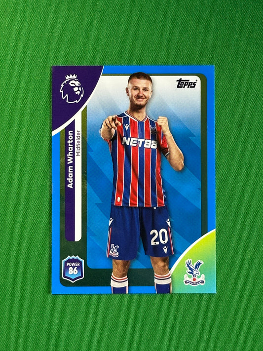 Adam Wharton Blue Parallel Base - Topps Premier League 2026