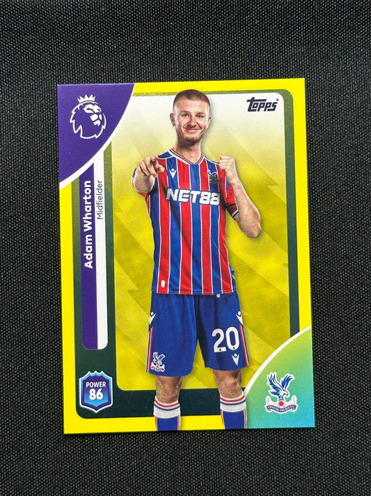Adam Wharton Yellow Parallel Base - Topps Premier League 2026