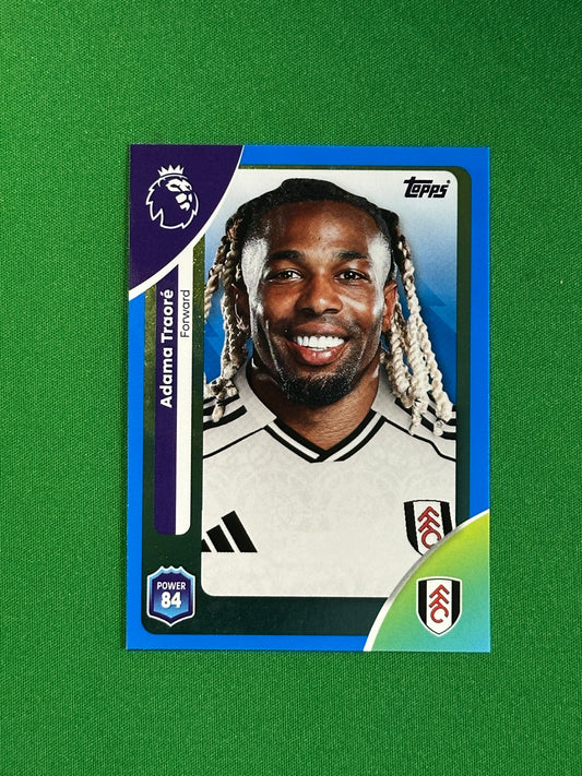 Adama Traore Blue Parallel Base - Topps Premier League 2026