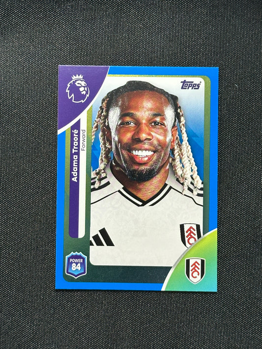 Adamo Traore Blue Parallel Base - Topps Premier League 2026