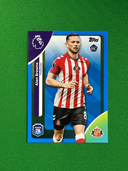 Alan Browne Blue Parallel Base - Topps Premier League 2026