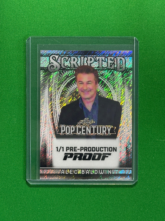 Alec Baldwin Pre-Production Proof 1/1 - Leaf Pop Century 2025