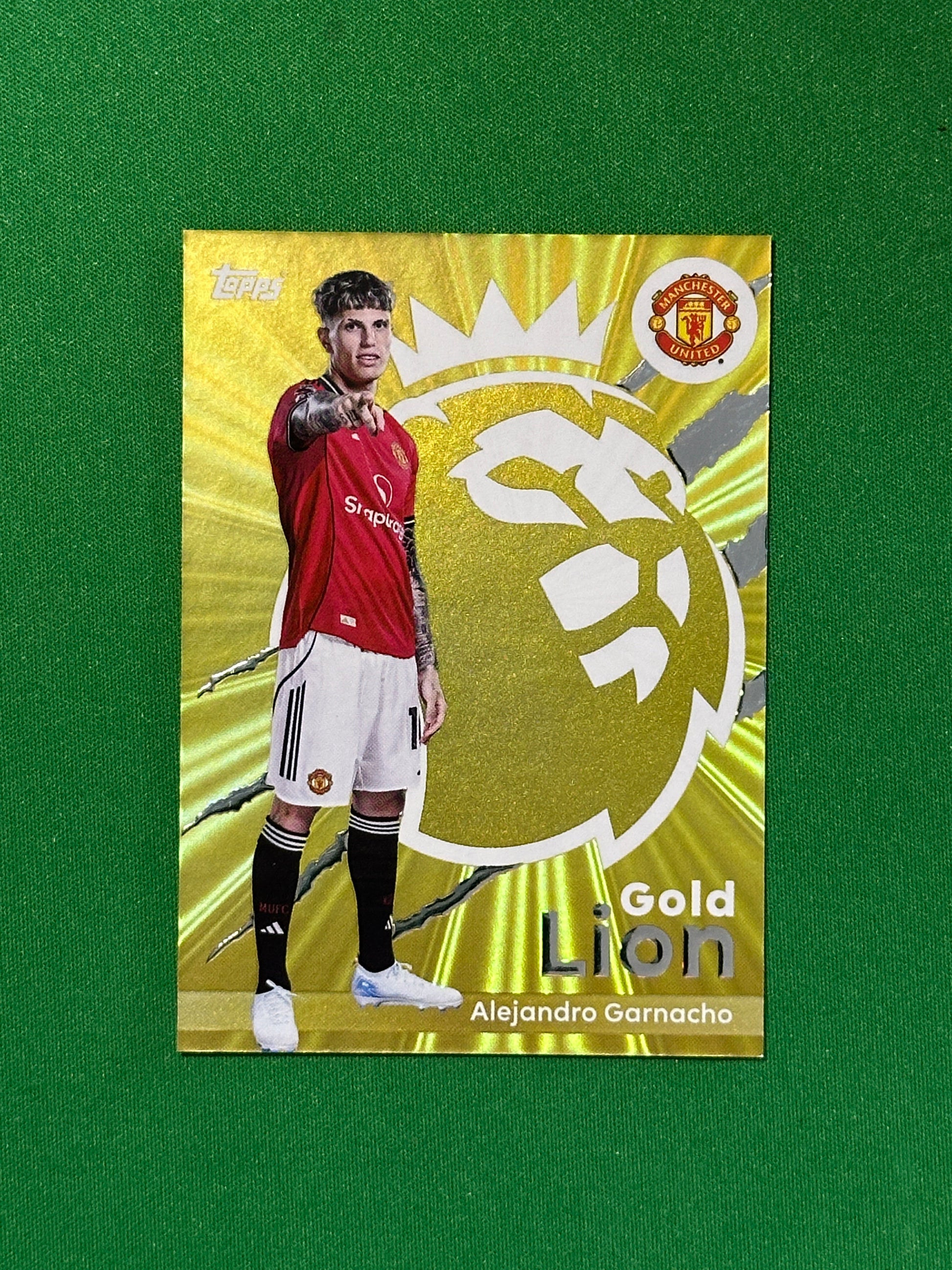 Alejandro Garnacho Gold Lion - Topps Premier League 2026