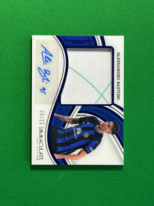 Alessandro Bastoni Patch Autograph 5/25 - Panini Immaculate 2023/24