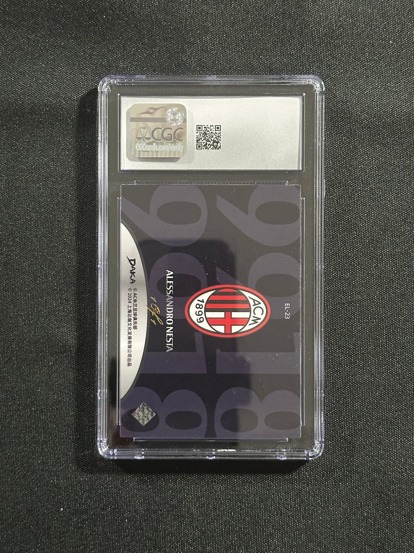 Alessandro Nesta Numbered Parallel 1/1 CGC10 - DAKA AC MIlan 2023/24