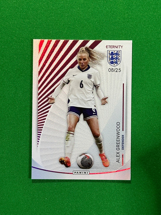 Alex Greenwood Numbered Parallel 8/25 - Panini Lionesses Eternity 2025