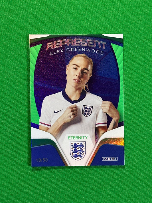 Alex Greenwood Represent 18/50 - Panini Lionesses Eternity 2025