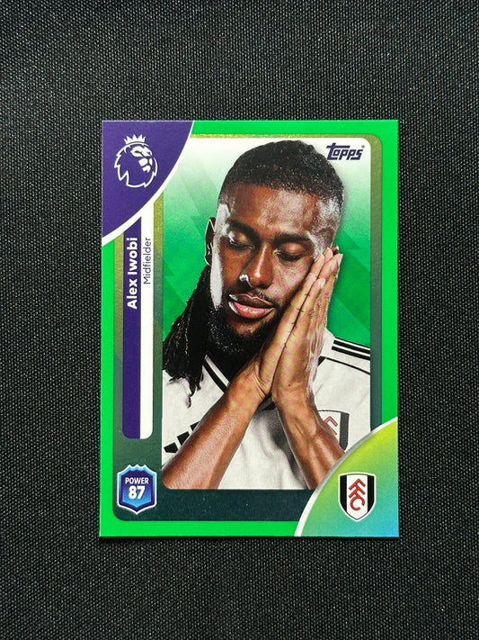 Alex Iwabi Green Parallel Base - Topps Premier League 2026