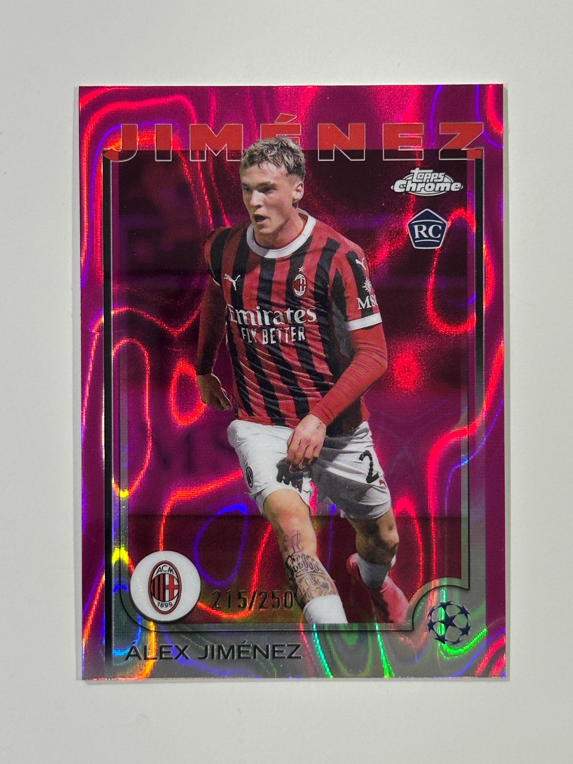 Alex Jimenez Numbered Parallel 215/250 - Topps Chrome 2024/25