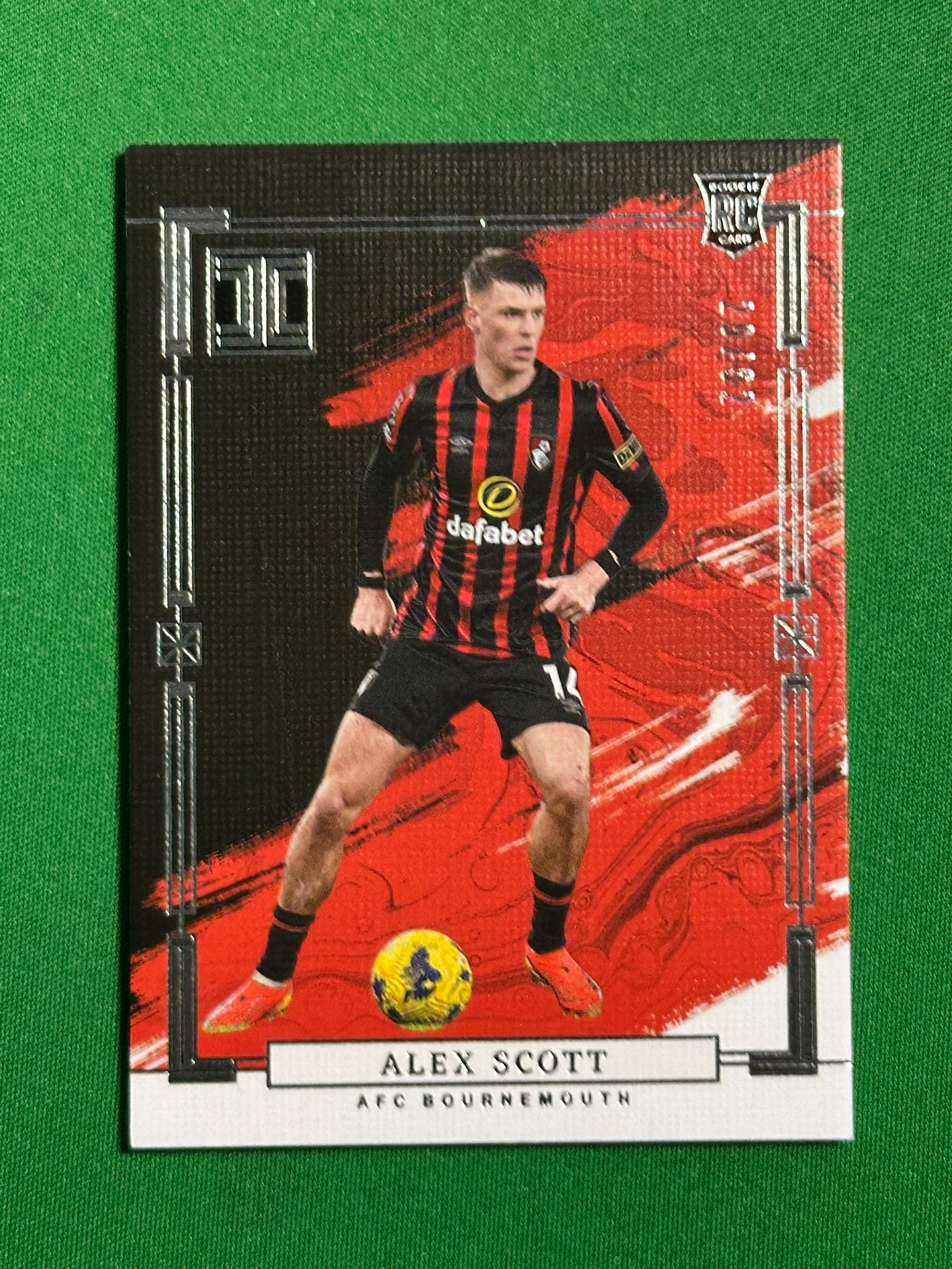 Alex Scott Rookie 29/62 - Bournemouth - Panini Impeccable 2023/24 Front