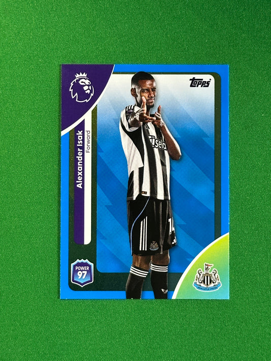 Alexander Isak Blue Parallel Base - Topps Premier League 2026