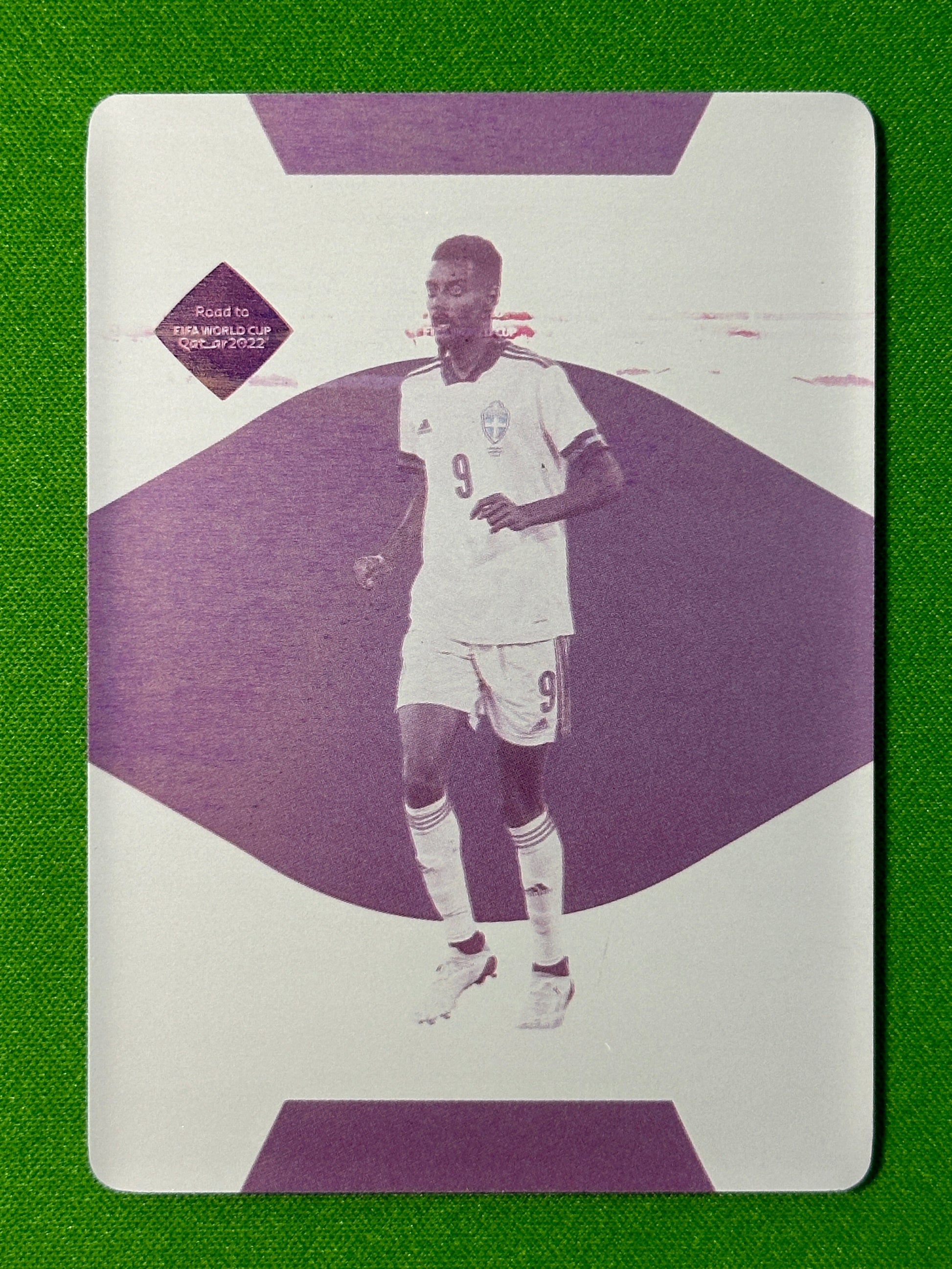 Alexander Isak One of One Printing Plate - Sweden - Panini National Treasures 2022 Front