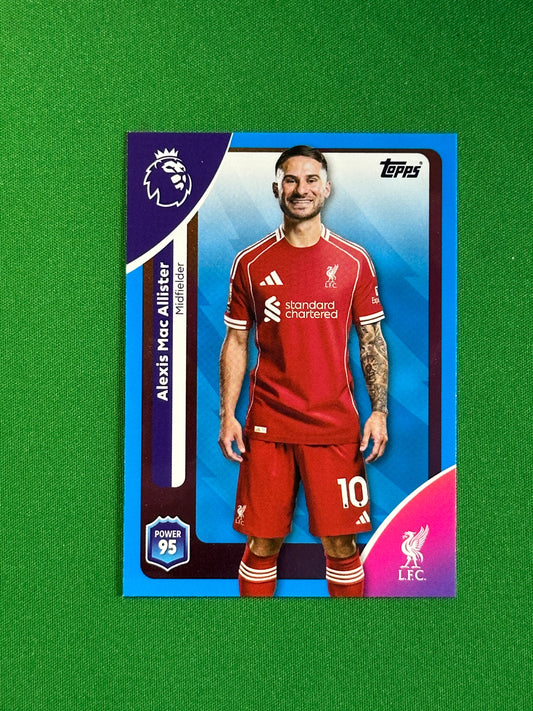 Alexis Mac Allister Blue Parallel Base - Topps Premier League 2026