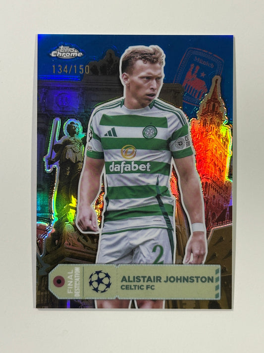 Alistair Johnstone Numbered Parallel 134/150 - Topps Chrome 2024/25