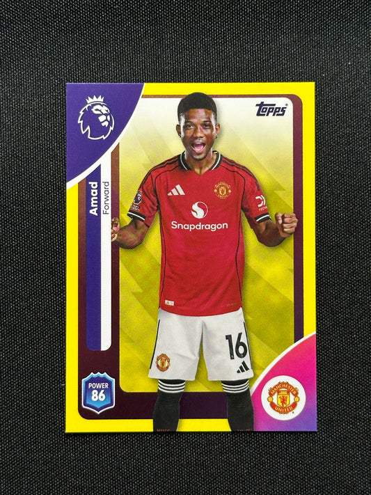 Amad Yellow Parallel Base - Topps Premier League 2026