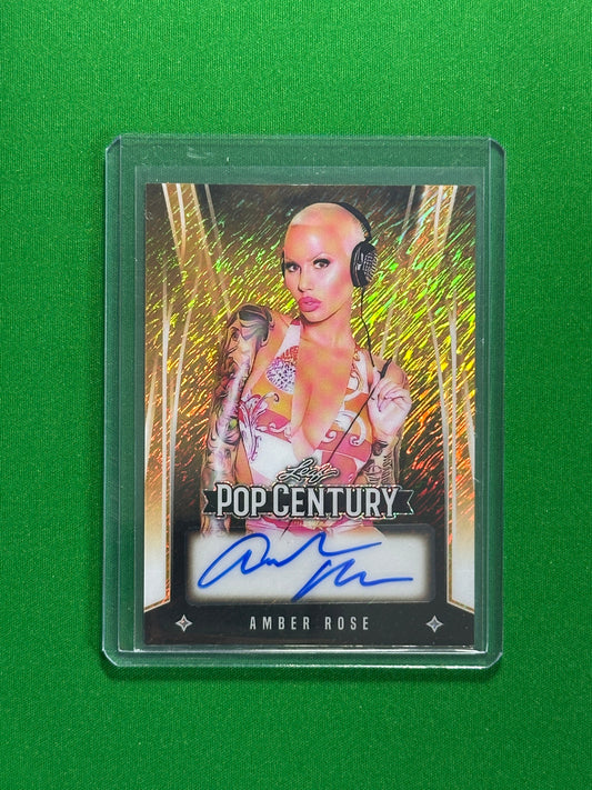 Amber Rose Autograph 1/1 - Leaf Pop Century 2025