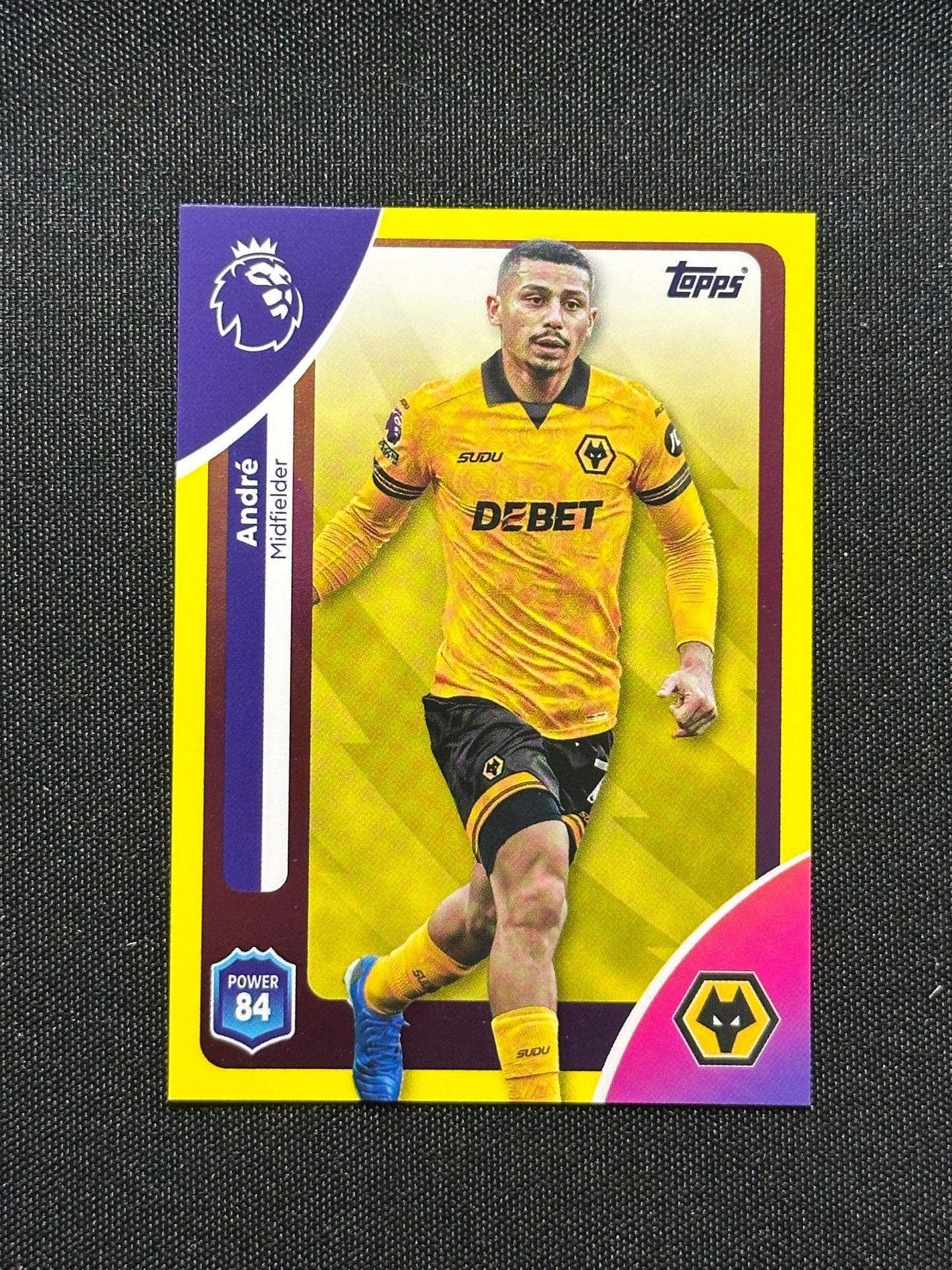 Andre Yellow Parallel Base - Topps Premier League 2026