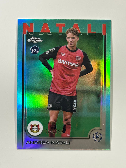 Andrea Natali Numbered Parallel 124/199 - Topps Chrome 2024/25