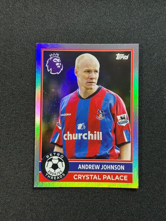 Andrew Johnson Crystal Palace Retro Threads - Topps Premier League 2026