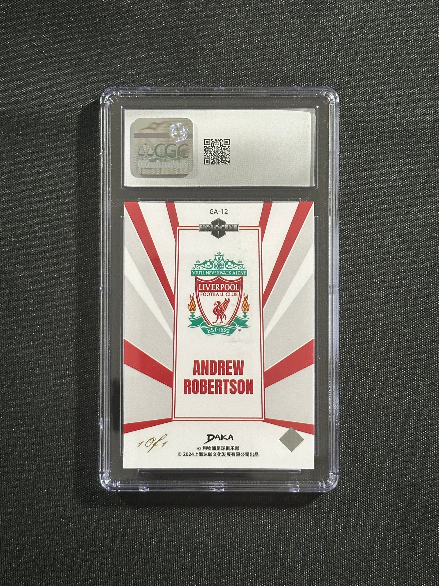 Andrew Robertson Numbered Parallel 1/1 CGC10 - DAKA Liverpool 2023/24