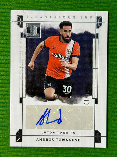 Andros Townsend Autograph 5/10 - Luton Town - Panini Impeccable 2023/24