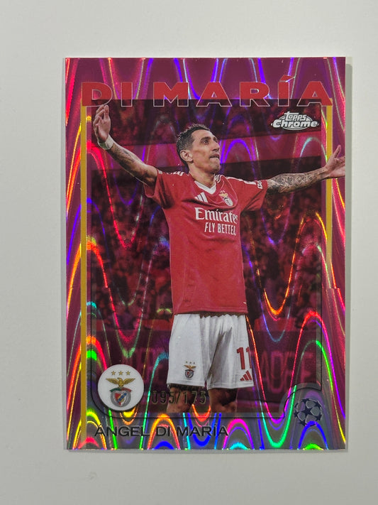 Angel Di Maria Numbered Parallel 95/175 - Topps Chrome 2024/25