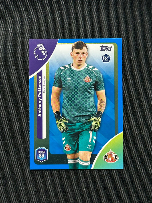 Anthony Patterson Blue Parallel Base - Topps Premier League 2026