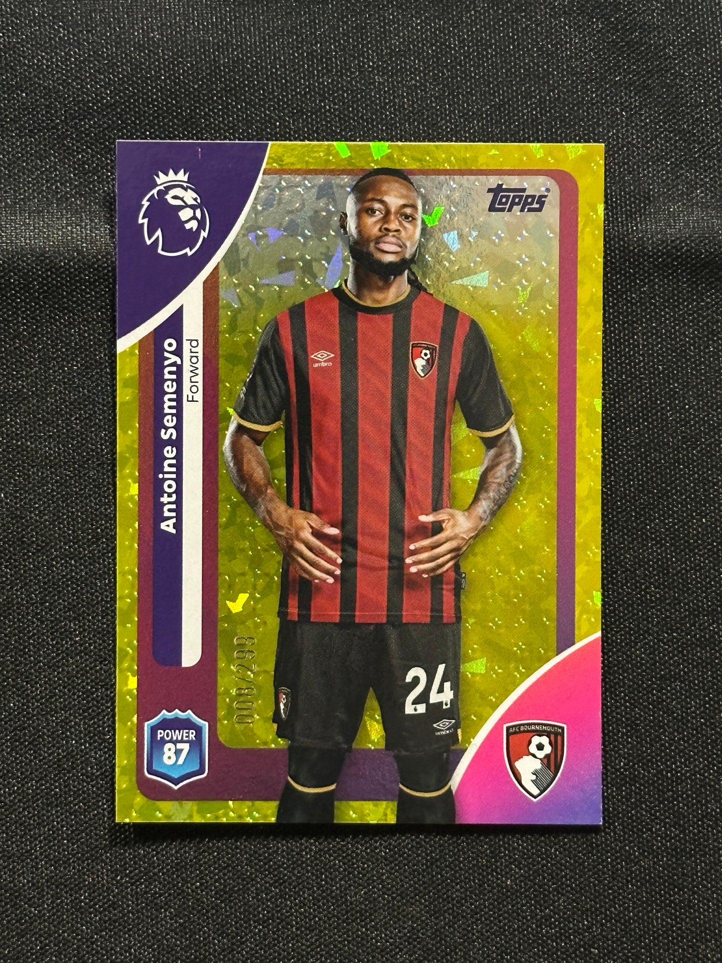 Antoine Semenyo Numbered Parallel 008/299 - Topps Premier League 2026