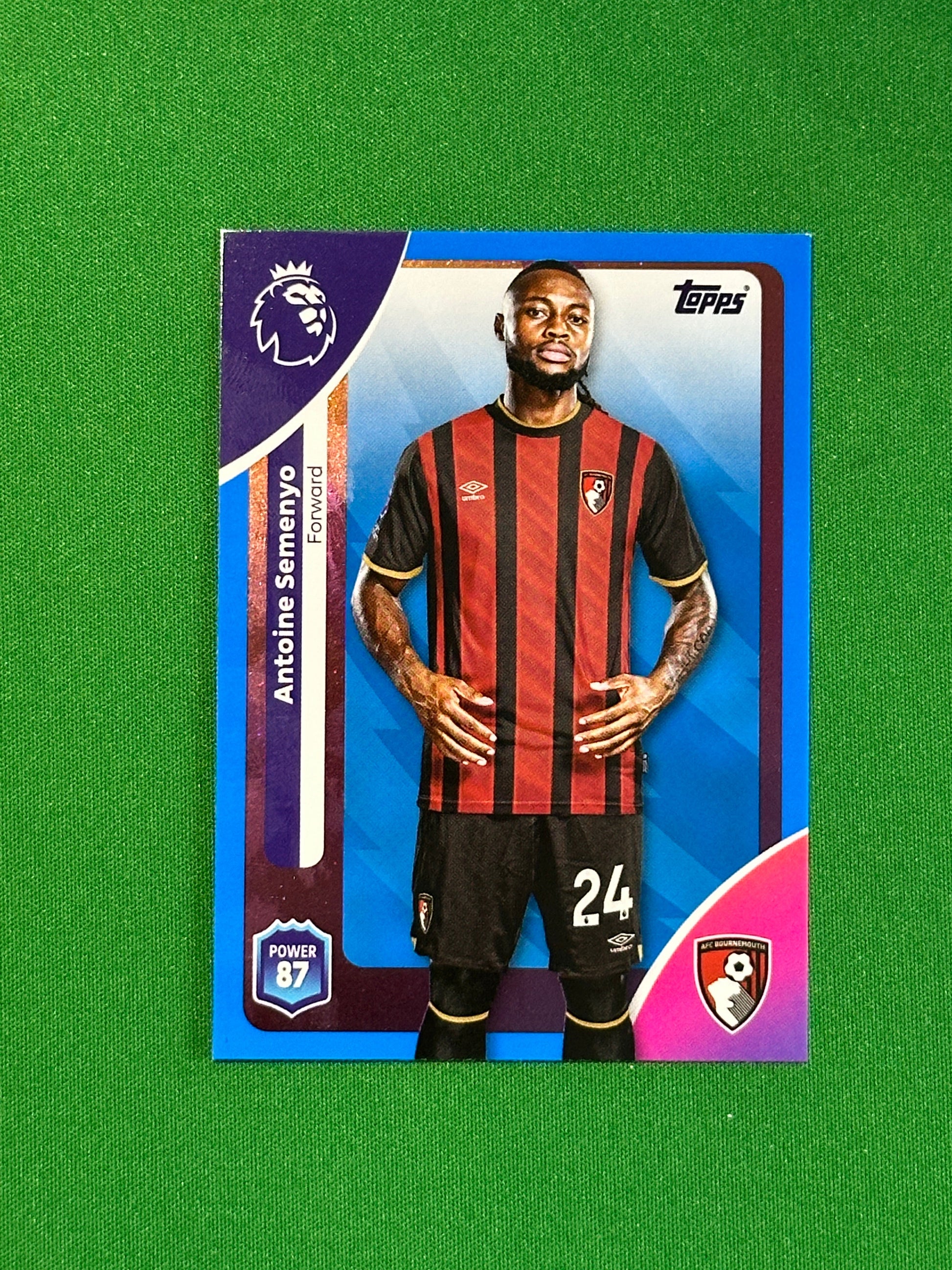 Antoine Semenyo Blue Parallel Base - Topps Premier League 2026