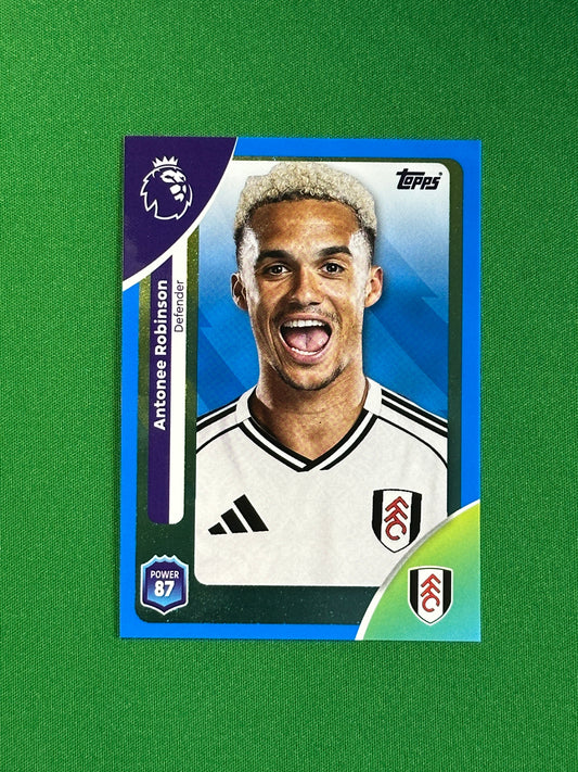Antonee Robinson Blue Parallel Base - Topps Premier League 2026