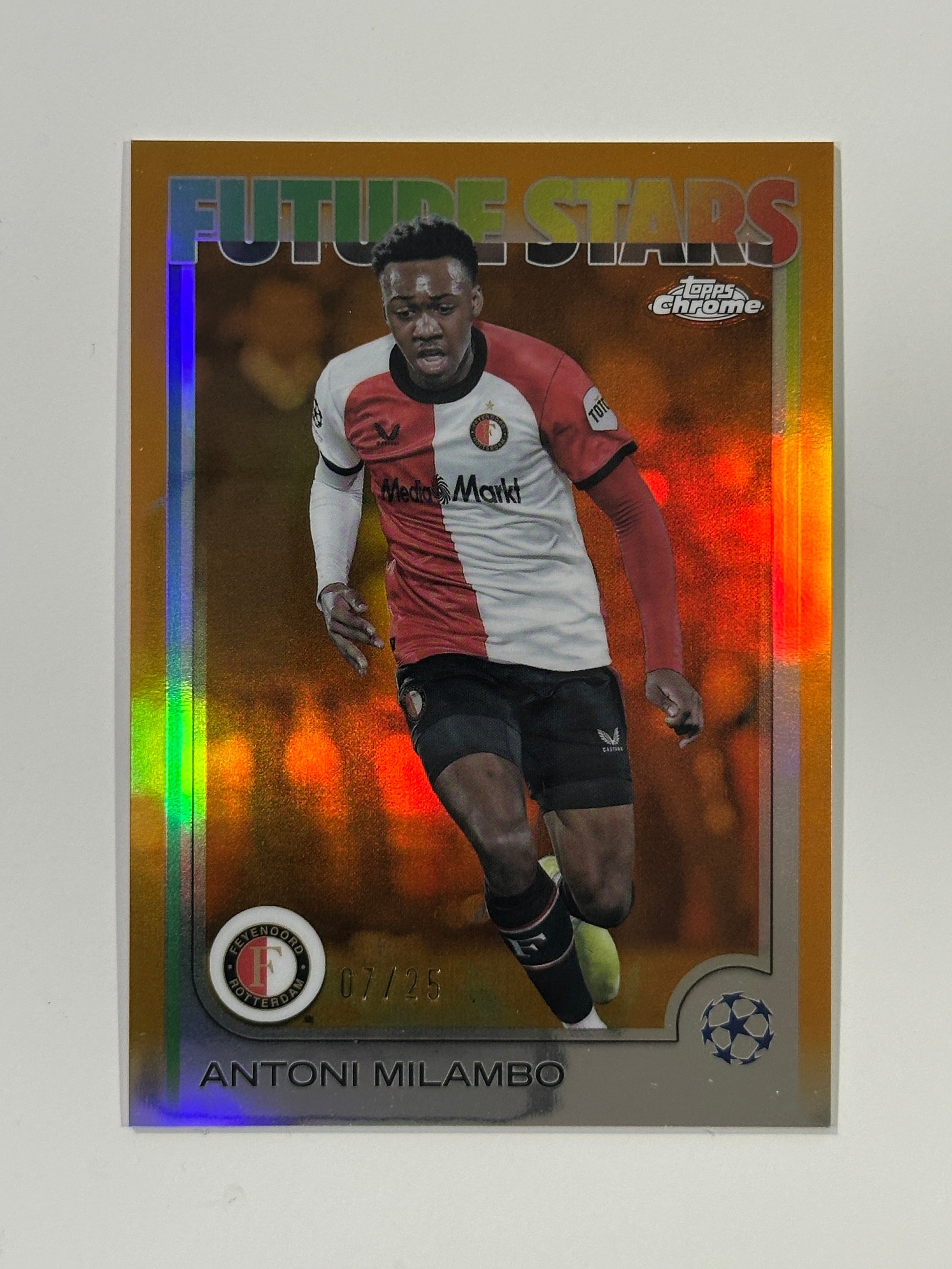 Antoni Milambo Numbered Parallel 7/25 - Topps Chrome 2024/25
