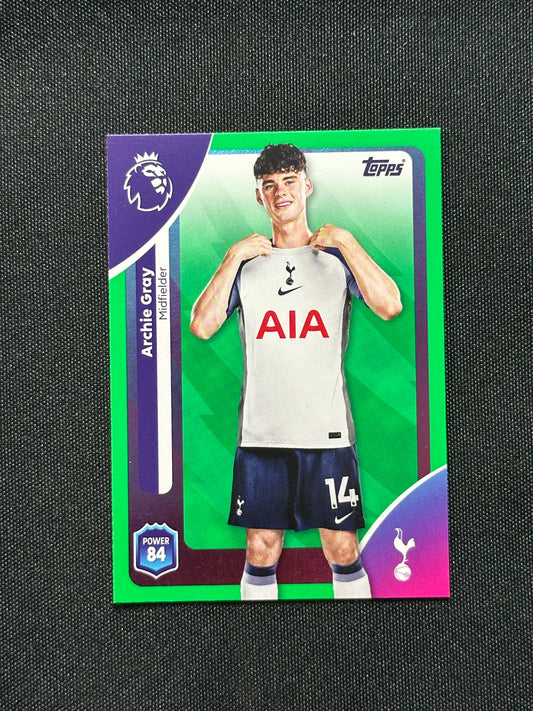 Archie Gray Green Parallel Base - Topps Premier League 2026