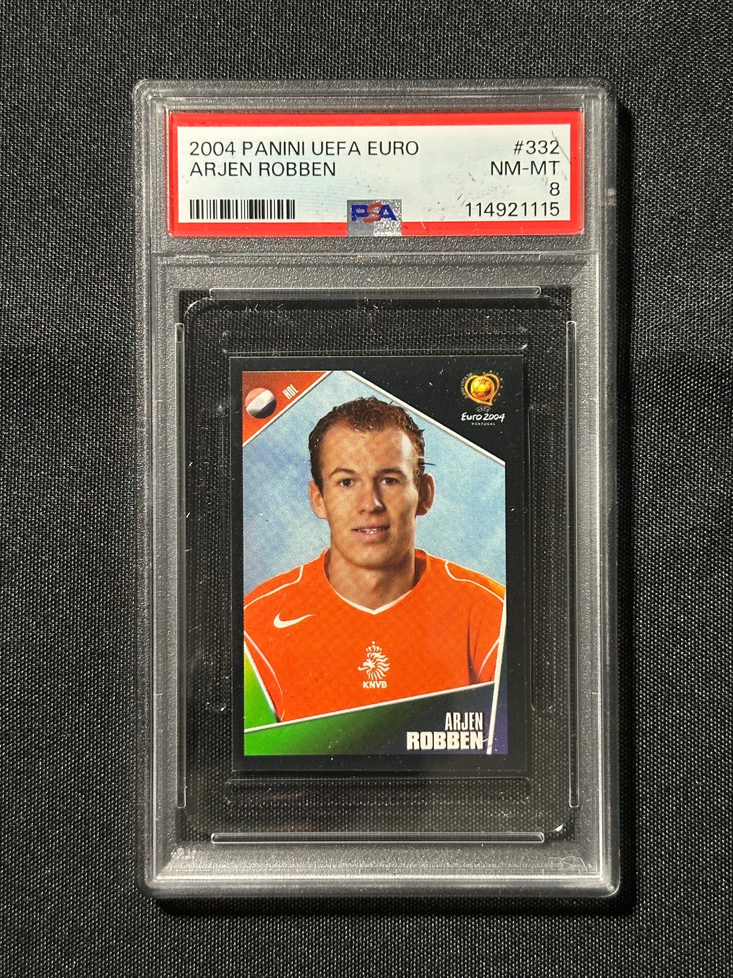 Arjen Robben Sticker - 2004 Panini EURO - PSA 8