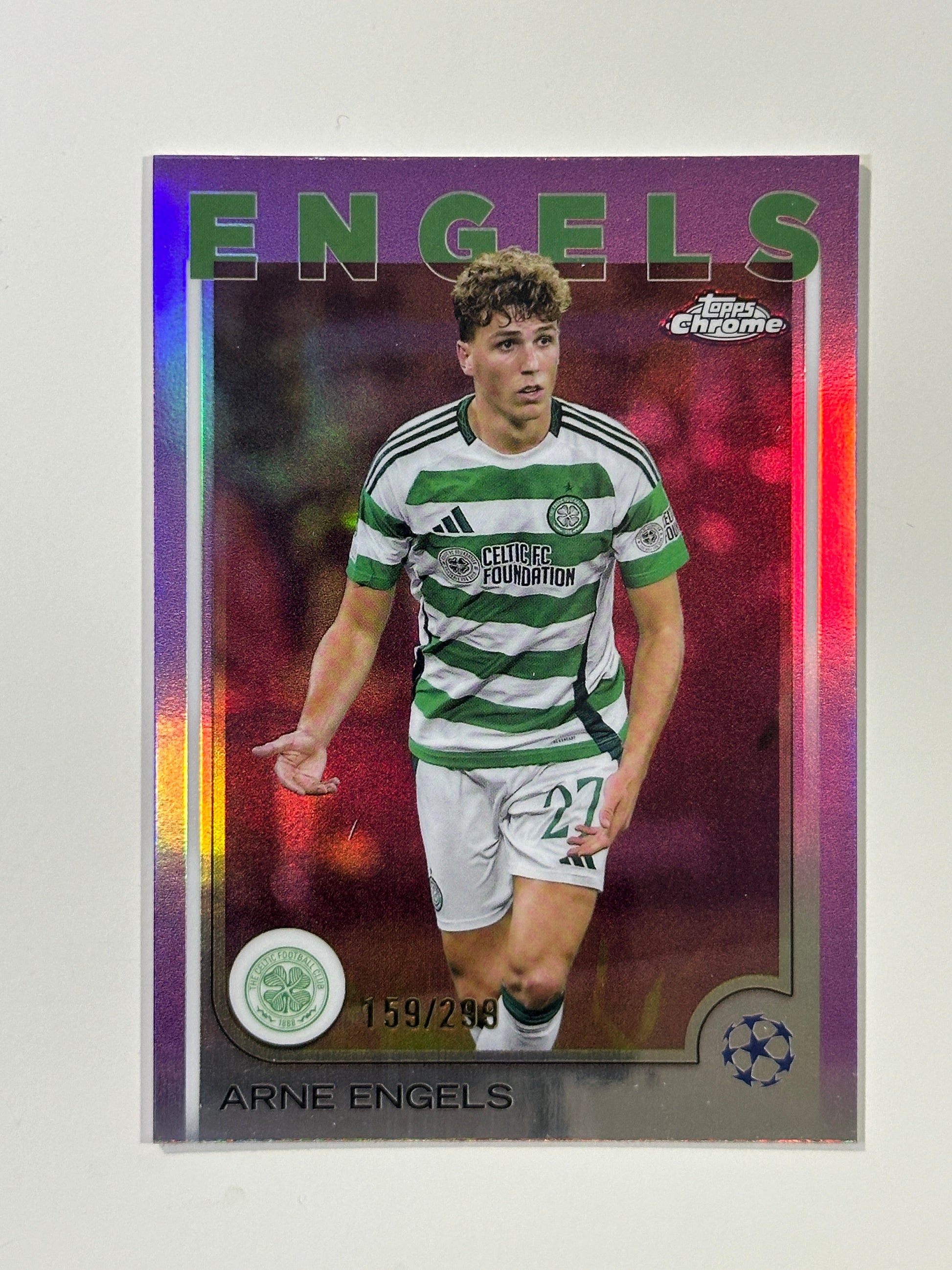 Arne Engels Numbered Parallel 159/299 - Topps Chrome 2024/25