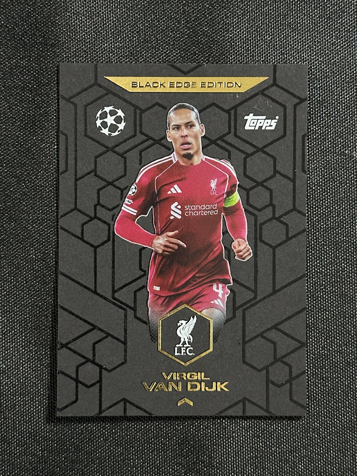 BE 1 Virgil van Dijk Liverpool Black Edge Edition - Topps Match Attax 2025/26
