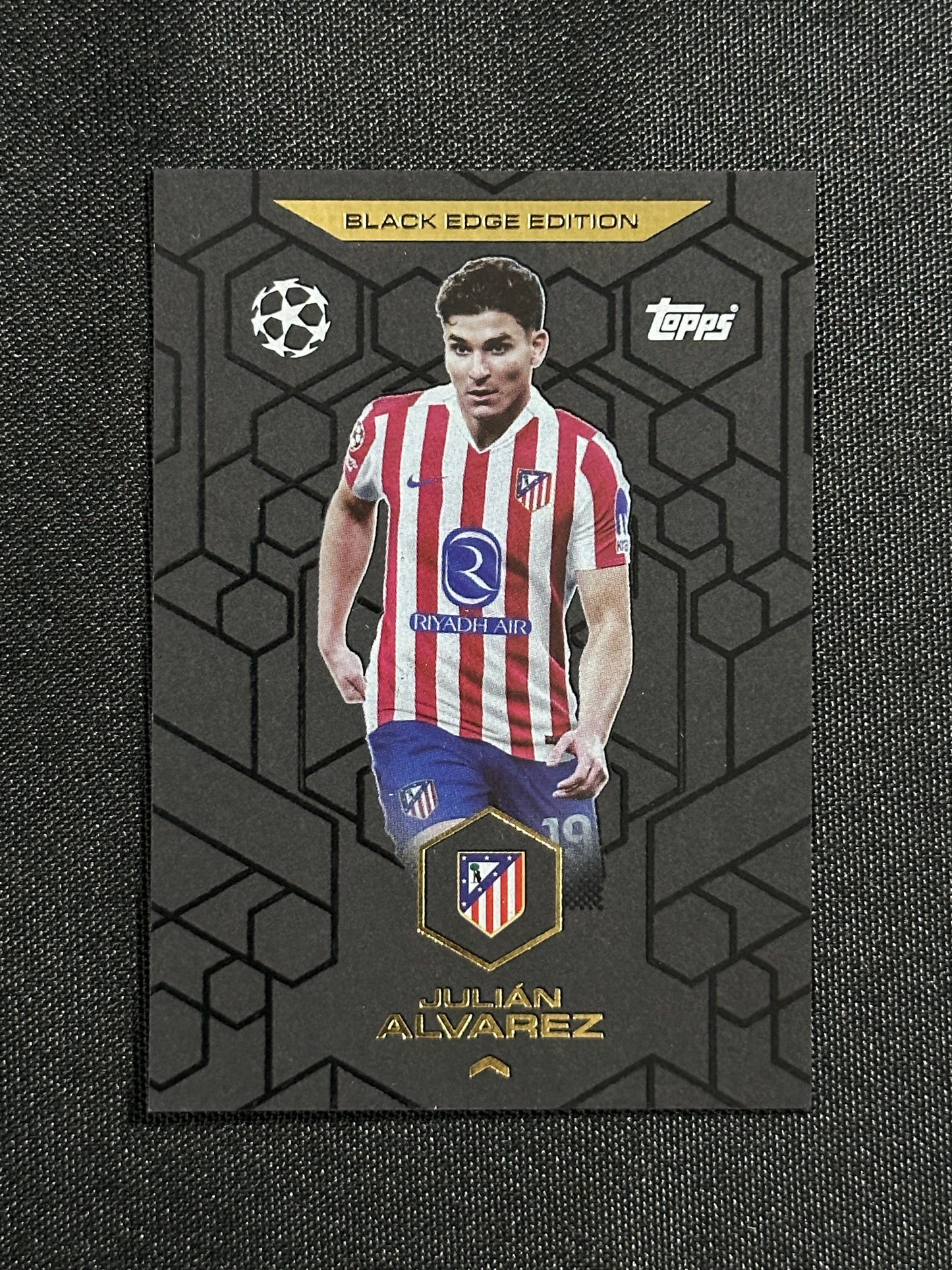 BE 5 Julián Alvarez Atletico Madrid Black Edge Edition - Topps Match Attax 2025/26