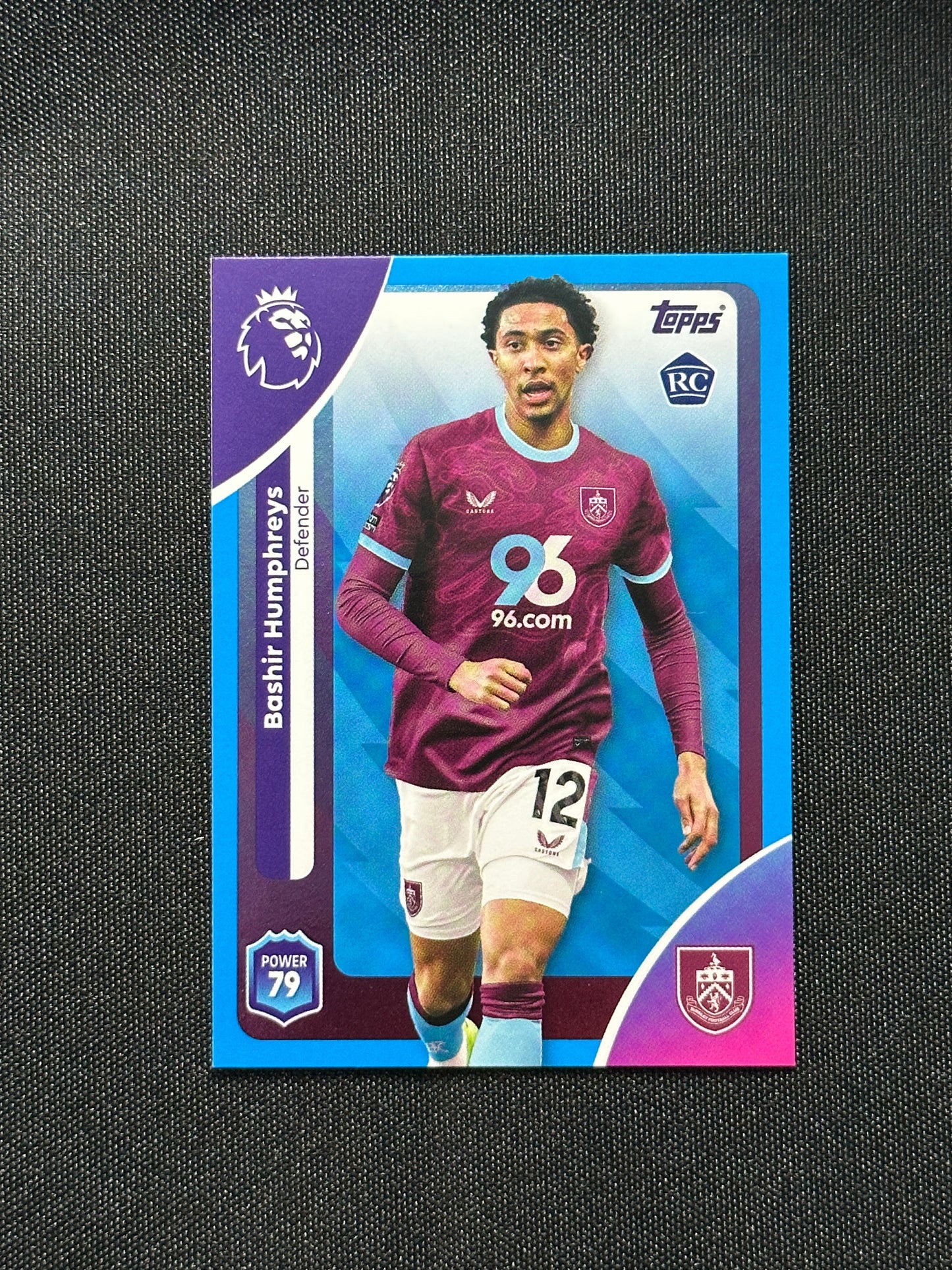 Bashir Humphreys Blue Parallel Base - Topps Premier League 2026