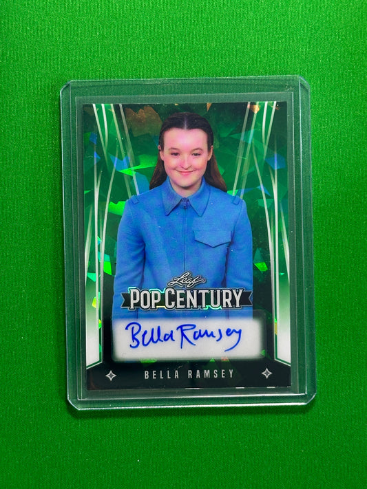 Bella Ramsey Autograph 3/5 - Leaf Pop Century 2025
