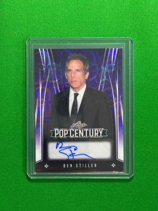 Ben Stiller Autograph 1/1 - Leaf Pop Century 2025